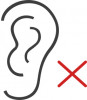 Low Noise Levels Ear Icon